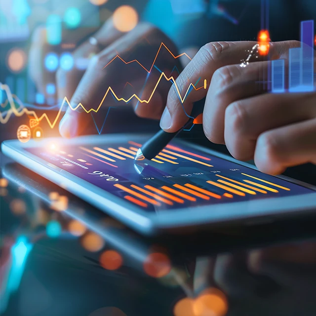 Side of walnut card tray with card groove and recessed card area.